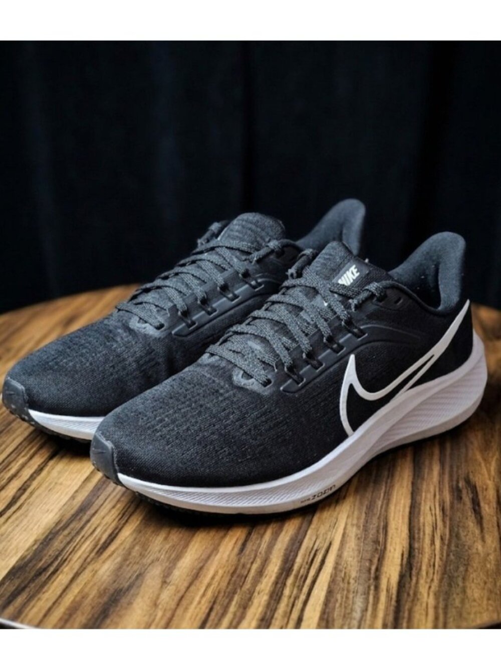Nike Air Zoom Pegasus 39 Running Athletic Shoes Women Size 9.5 Black & White